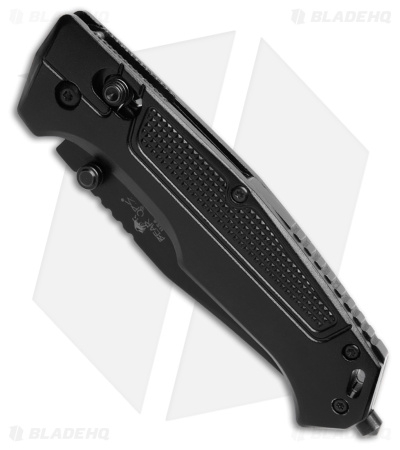 Bear OPS Rancor IV Clip Point Slide Lock Knife Black (3.25" Black Serr)