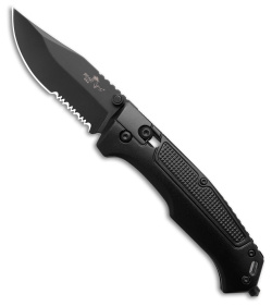 Bear OPS Rancor IV Clip Point Slide Lock Knife Black (3.25" Black Serr)