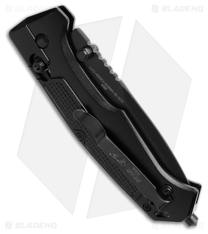 Bear OPS Rancor IV Tanto Slide Lock Knife Black (3.25" Black Serr)