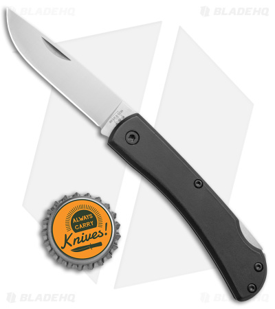Bear & Son Small Farmhand Lock Back Knife Black Aluminum (2.75" Satin)