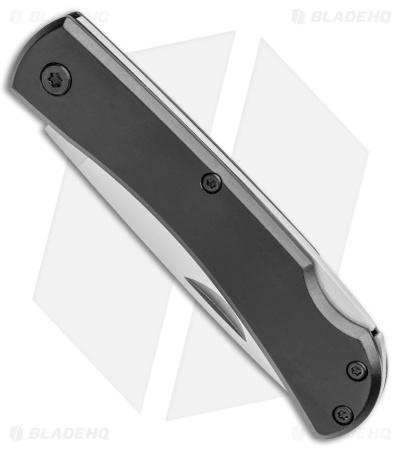 Bear & Son Small Farmhand Lock Back Knife Black Aluminum (2.75" Satin)