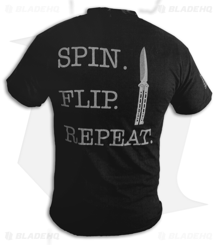 Bear & Son Flip, Spin & Repeat Butterfly knife Short Sleeve T-Shirt