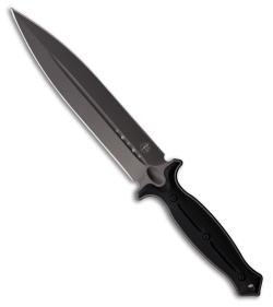 Begg Knives Filoso Dagger Fixed Blade Knife Black Polymer (8" Gray)