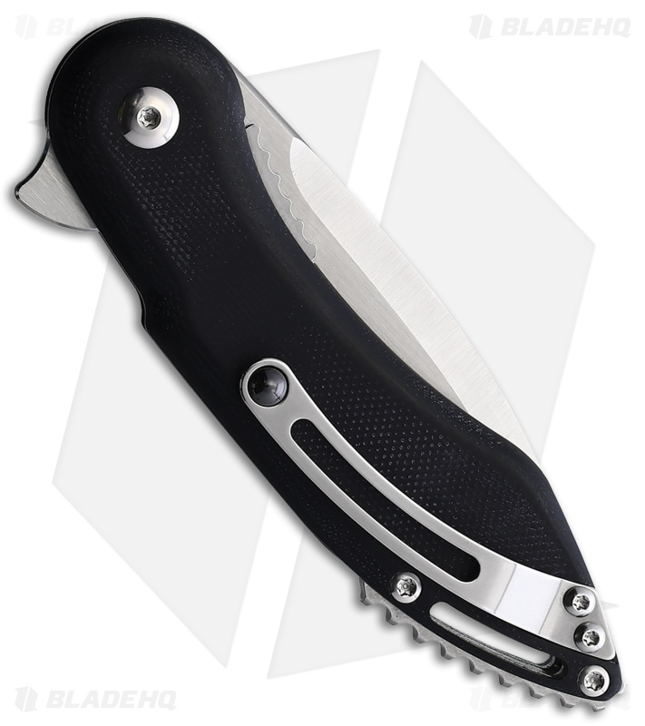 Begg Knives Mini Glimpse Black G-10 (3" Satin D2)