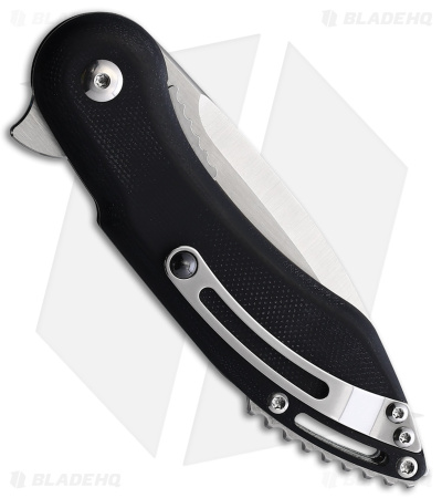 Begg Knives Mini Glimpse Black G-10 (3" Satin D2)