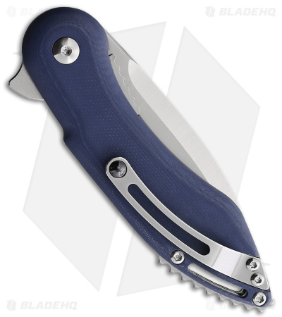 Begg Knives Mini Glimpse Blue G-10 (3" Satin D2)