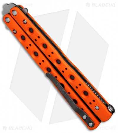 Benchmade 51 Morpho Balisong Butterfly Knife Orange G-10 (4.25" SW) 51-1801