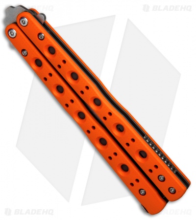 Benchmade 51 Morpho Balisong Butterfly Knife Orange G-10 (4.25" SW) 51-1801