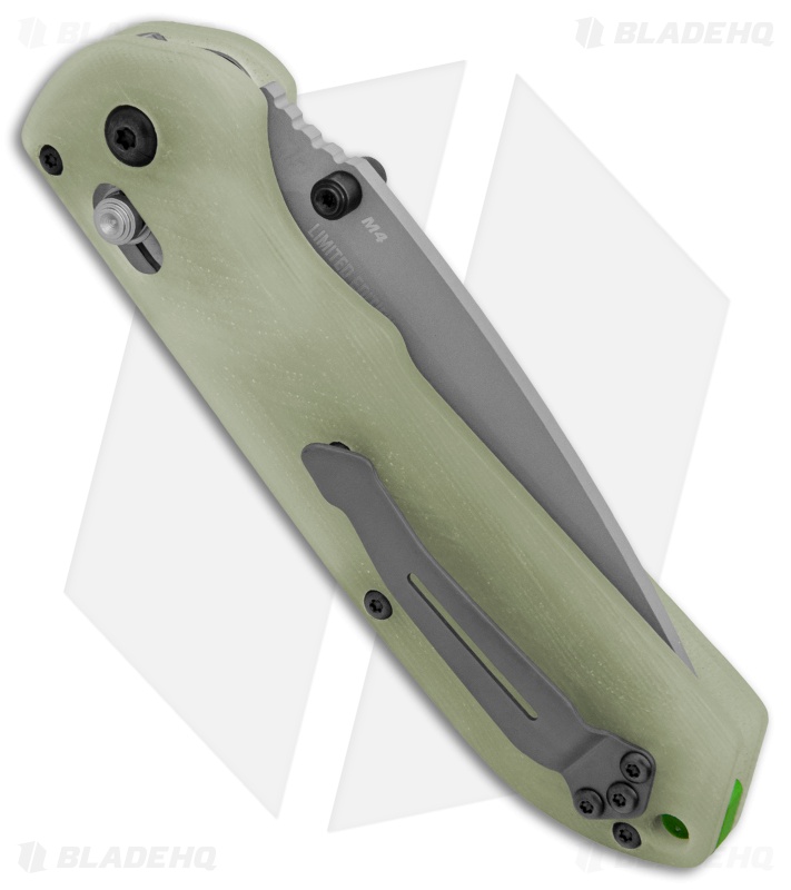 Benchmade 560BK1801 Freek AXIS Lock Knife Natural G10 M4 (3.6" Gray