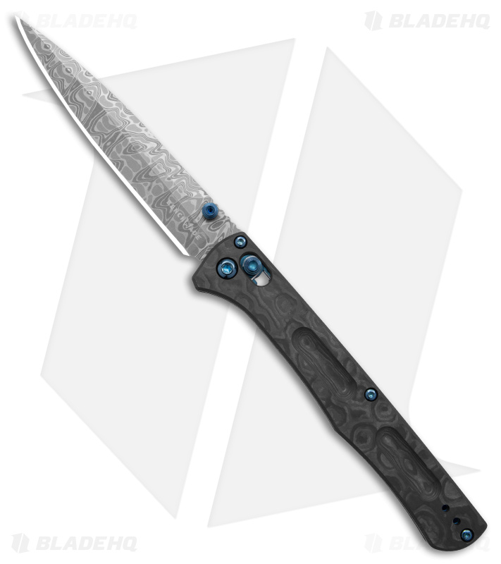 Benchmade Gold Class Fact AXIS Lock Knife Black Camo FatCarbon (3.95" Damascus)