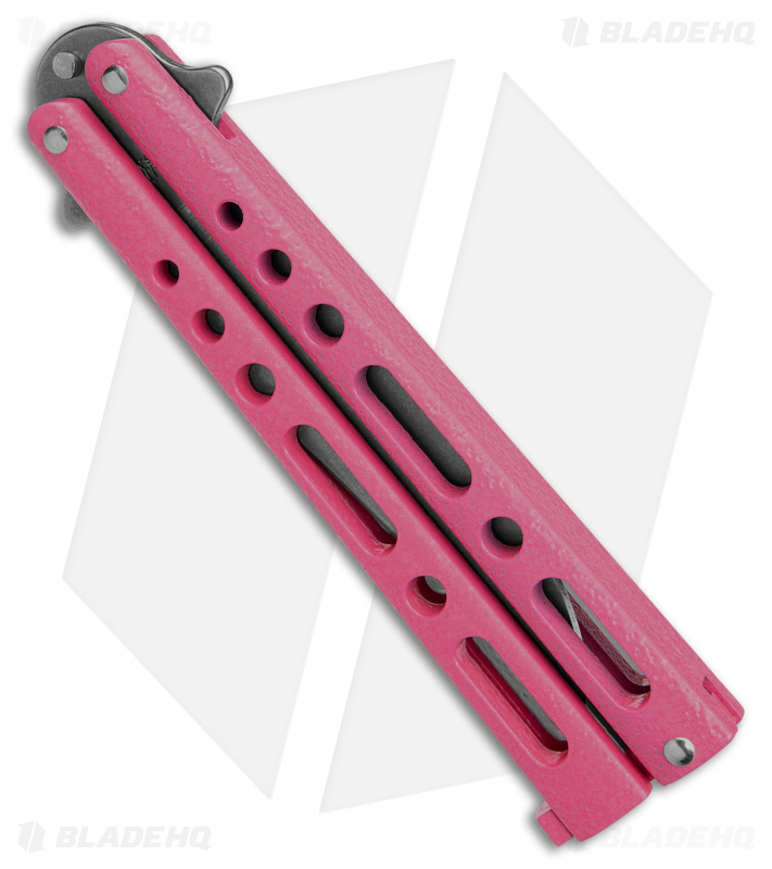 Benchmark Butterfly Knife Pink Zinc (3.9" Stonewash)