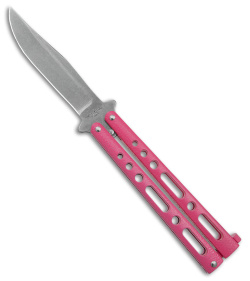 Benchmark Butterfly Knife Pink Zinc (3.9&quot; Stonewash) | 156231