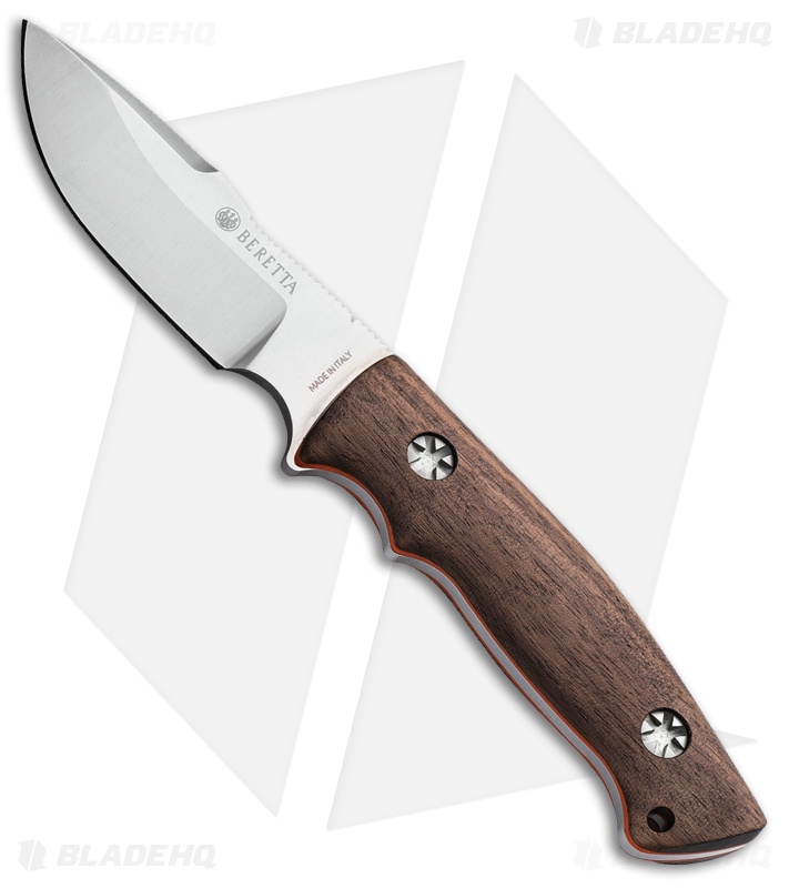 Beretta Eland Walnut Fixed Blade Knife (3.75" Satin)