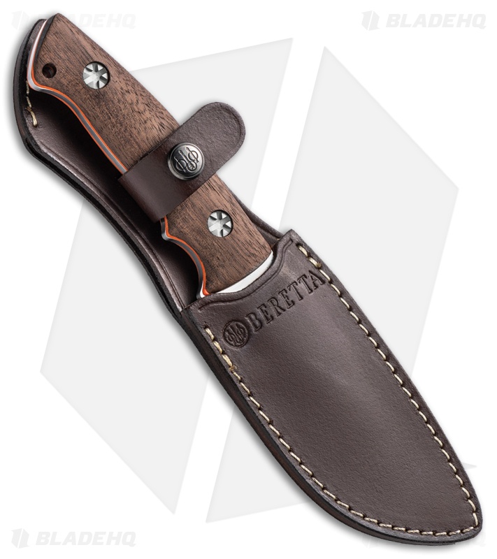 Beretta Eland Walnut Fixed Blade Knife (3.75" Satin)