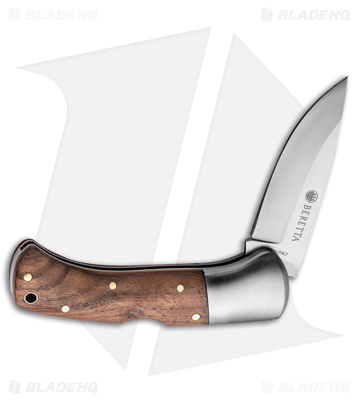 Beretta USA Reedbuck Knife Brown Wood SS BE93528