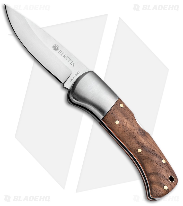 Beretta USA Reedbuck Knife Brown Wood SS BE93528