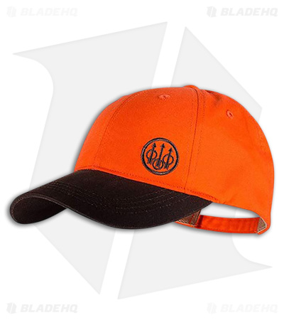 Beretta Trident Upland Hat - Blaze Orange Cap Cotton (Adjustable)