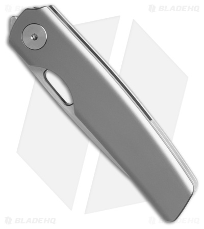 BergBlades Mini Sweeney Frame Lock Knife Bead Blast Titanium (2.9" Satin) 