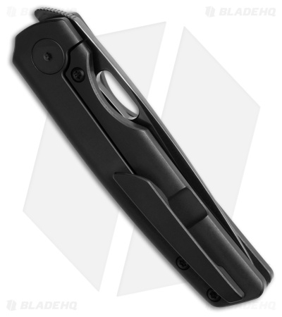 BergBlades Mini Sweeney Frame Lock Knife Black DLC Titanium (2.9" Black DLC) 