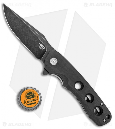 Bestech Knives Arctic Liner Lock Knife Black G-10 (3.5" Black) BG33A-2