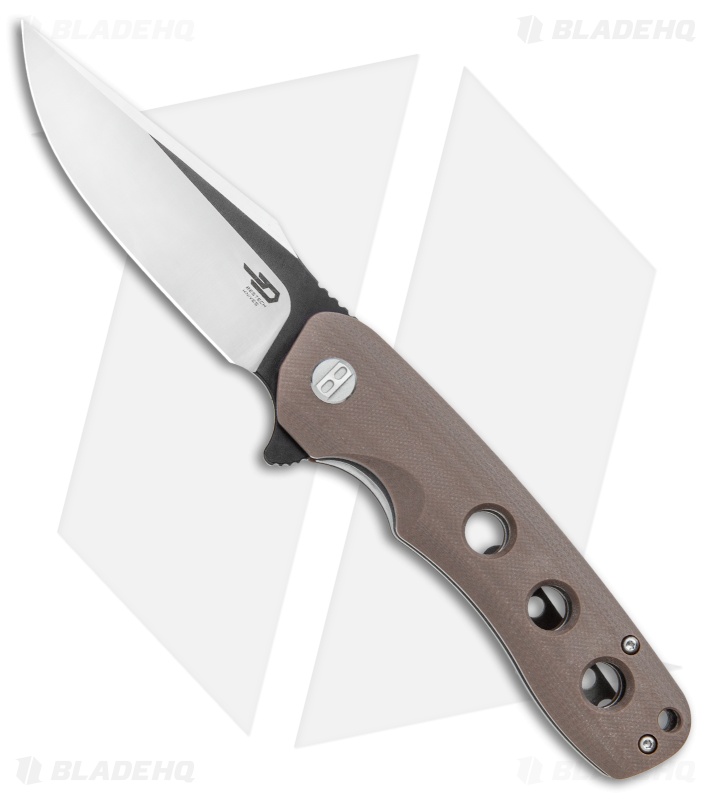 Bestech Knives Arctic Liner Lock Knife Brown G-10 (3.5" Two-Tone) BG33D-1