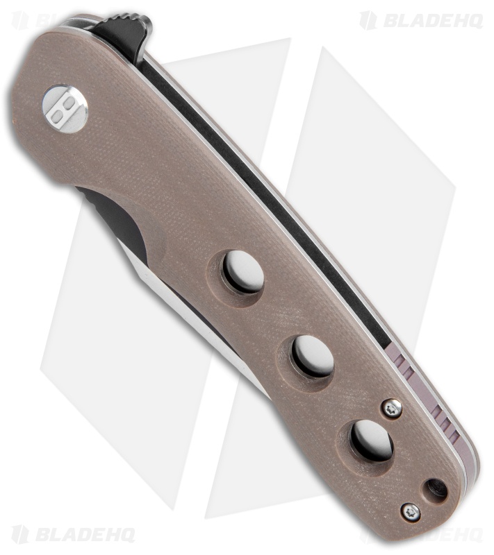 Bestech Knives Arctic Liner Lock Knife Brown G-10 (3.5" Two-Tone) BG33D-1