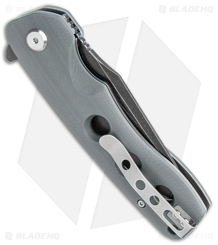 Bestech Knives Arctic Liner Lock Knife Gray G-10 (3.5" Black) BG33C-2