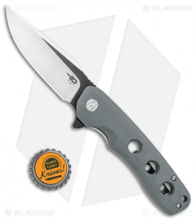 Bestech Knives Arctic Liner Lock Knife Gray G-10 (3.5" Two-Tone) BG33C-1