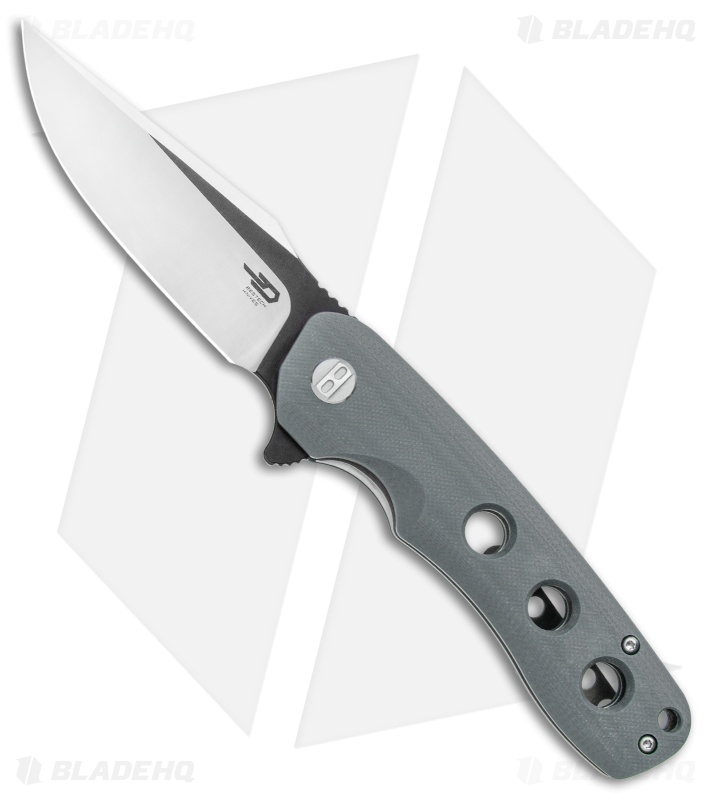 Bestech Knives Arctic Liner Lock Knife Gray G-10 (3.5" Two-Tone) BG33C-1