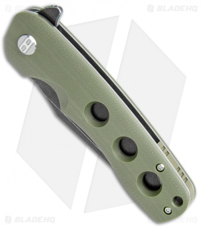 Bestech Knives Arctic Liner Lock Knife Green G-10 (3.5" Black) BG33B-2