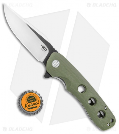 Bestech Knives Arctic Liner Lock Knife Green G-10 (3.5" Two-Tone) BG33B-1