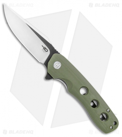 Bestech Knives Arctic Liner Lock Knife Green G-10 (3.5" Two-Tone) BG33B-1