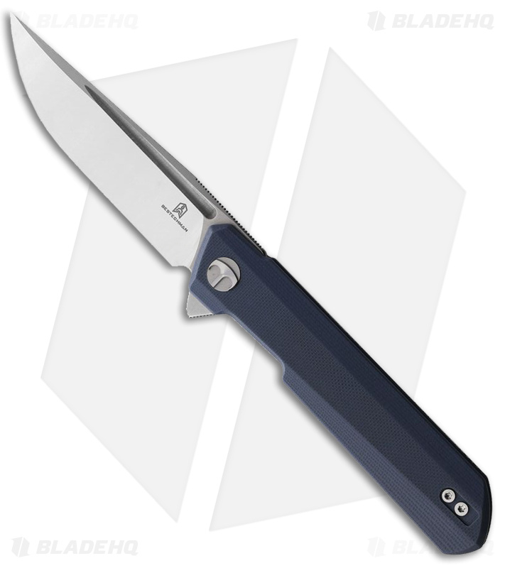 Bestechman Dundee Liner Lock Knife G-10 Blue (3.3" Satin) 
