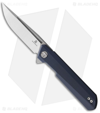Bestechman Dundee Liner Lock Knife G-10 Blue (3.3" Satin) 