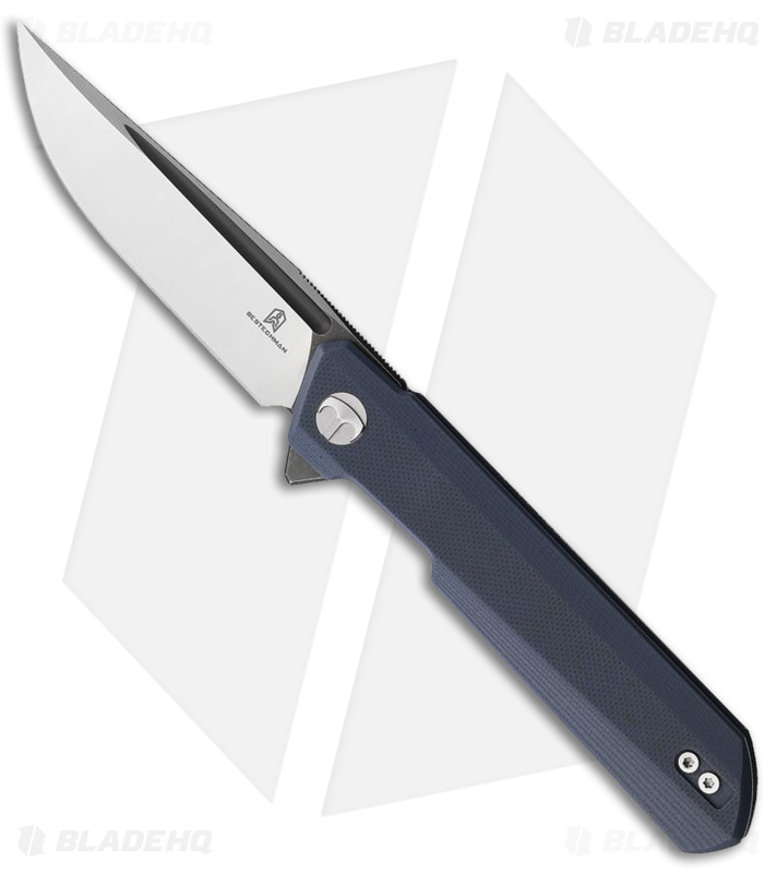 Bestechman Dundee Liner Lock Knife G-10 Blue (3.3" Two Tone) 