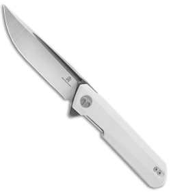 Bestechman Dundee Liner Lock Knife White G-10 (3.3" Two Tone)