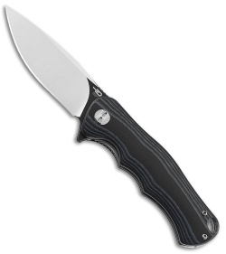 Bestech Knives Bobcat Liner Lock Knife Black/Blue G-10 (3.1" Two-Tone D2)