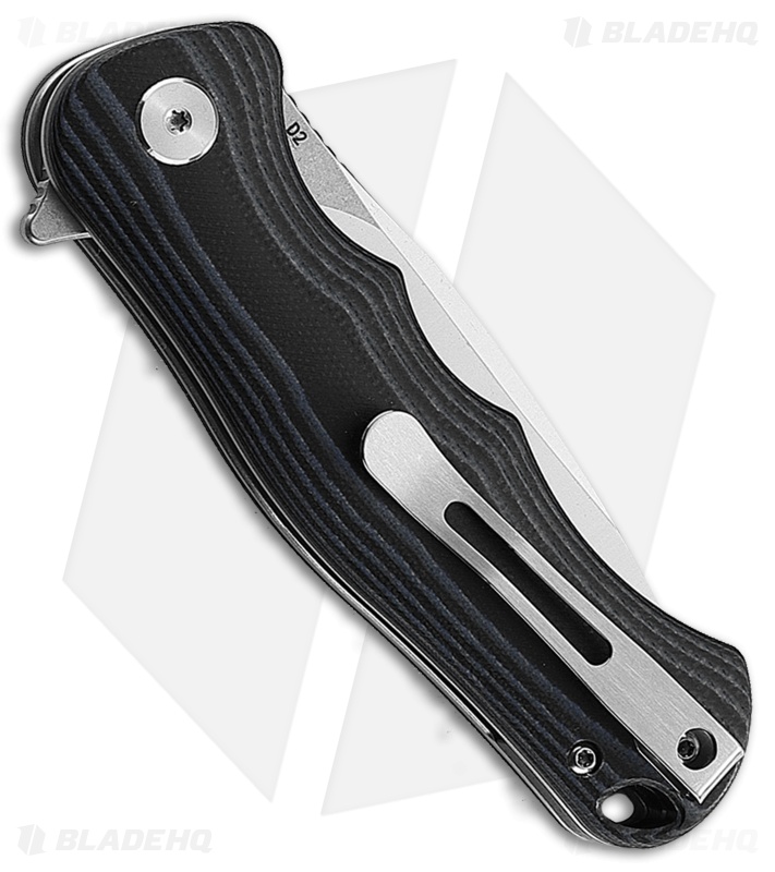 Bestech Knives Bobcat Liner Lock Knife Black/Blue G-10 (3.1" Satin D2)