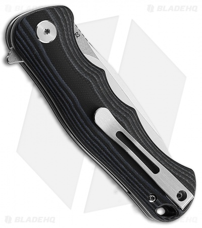 Bestech Knives Bobcat Liner Lock Knife Black/Blue G-10 (3.1" Satin D2)