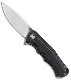 Bestech Knives Bobcat Liner Lock Knife Black/Blue G-10 (3.1" Satin D2)