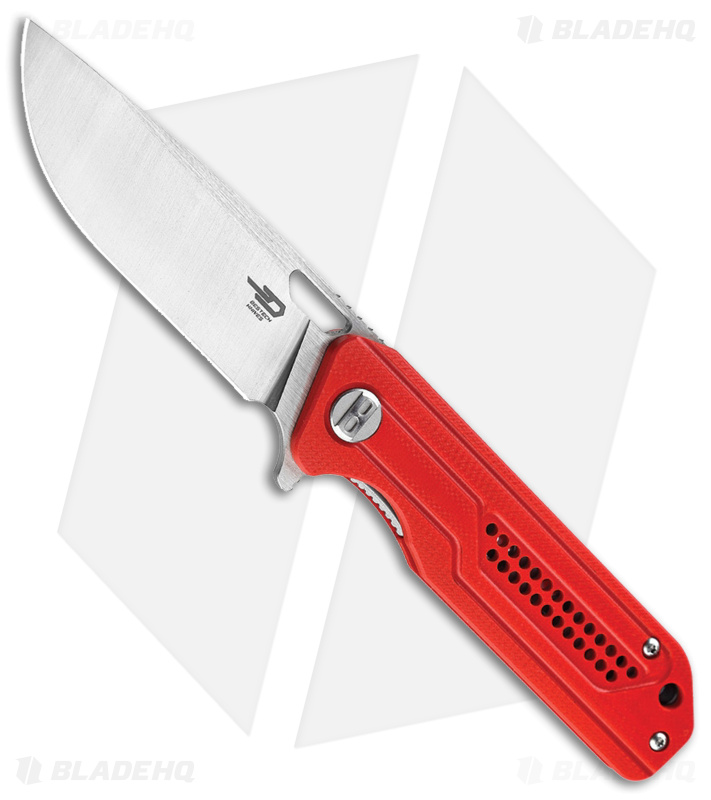 Bestech Knives Circuit Liner Lock Knife Red G-10 (3.25" Satin K110)