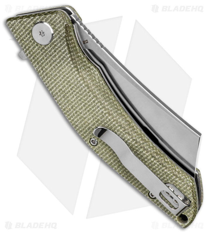 Bestech Knives Cubis Liner Lock Knife Beige Micarta (3.25" Satin/SW D2) BG42B