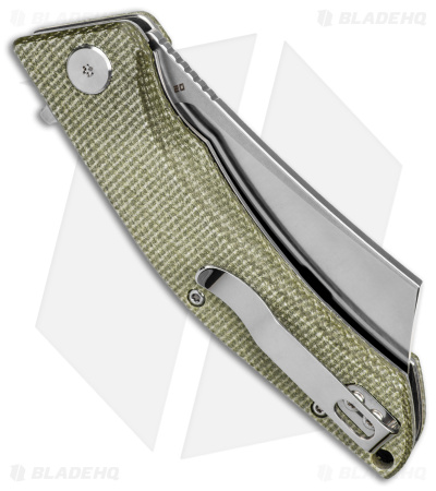 Bestech Knives Cubis Liner Lock Knife Beige Micarta (3.25" Satin/SW D2) BG42B