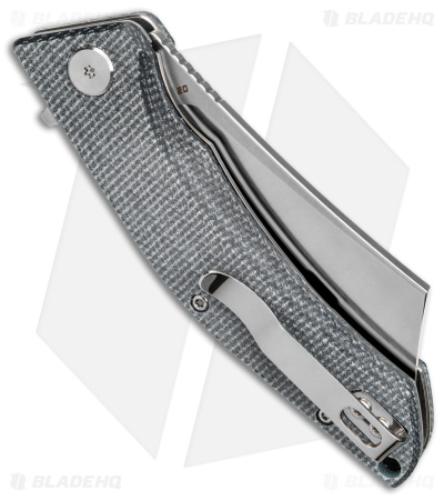 Bestech Knives Cubis Liner Lock Knife Black Micarta (3.25" Satin/SW D2) BG42A