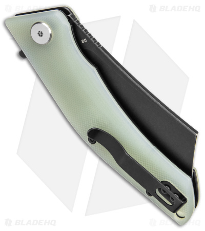 Bestech Knives Cubis Liner Lock Knife Jade G-10 (3.25" Black D2) BG42E