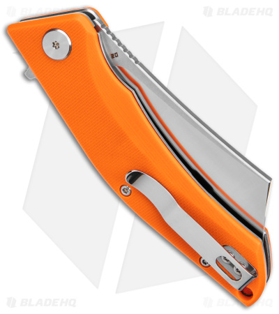 Bestech Knives Cubis Liner Lock Knife Orange G-10 (3.25" Satin/SW D2) BG42D