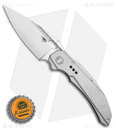 Bestech Knives Exploit Frame Lock Knife Gray Titanium (3.1" Satin) BT2005A