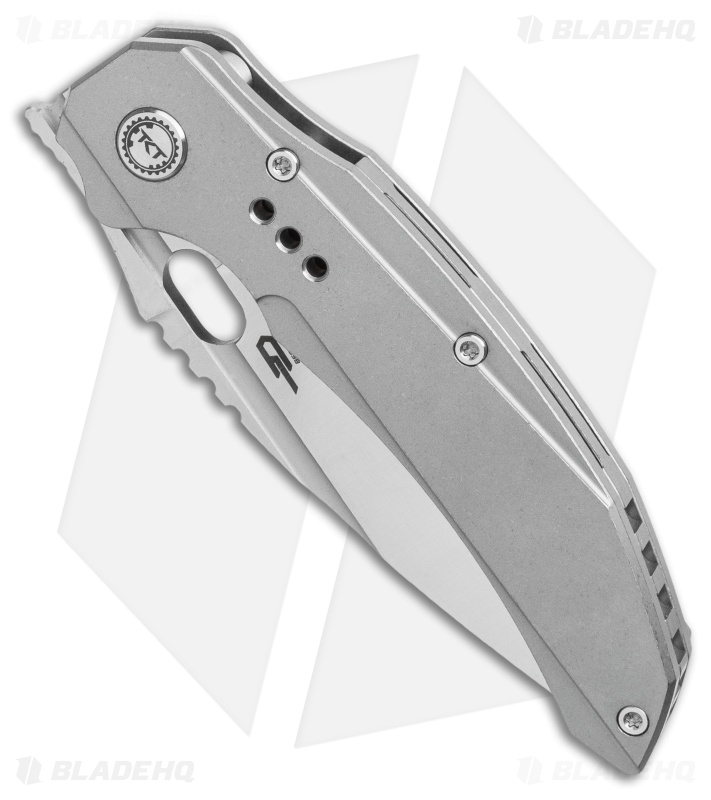 Bestech Knives Exploit Frame Lock Knife Gray Titanium (3.1" Satin) BT2005A