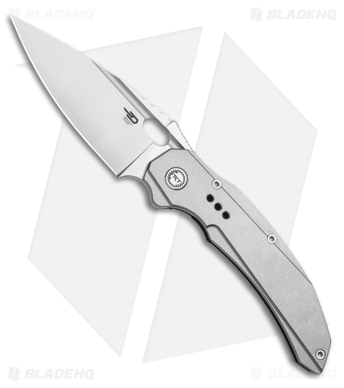 Bestech Knives Exploit Frame Lock Knife Gray Titanium (3.1" Satin) BT2005A