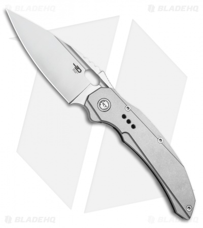 Bestech Knives Exploit Frame Lock Knife Gray Titanium (3.1" Satin) BT2005A